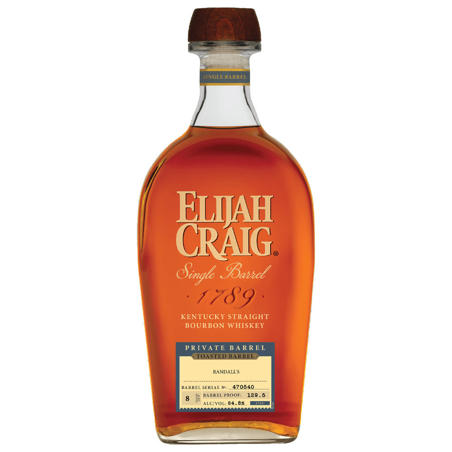 Elijah Craig Toasted Private Barrel Barrel Proof 129 750 mL bottle