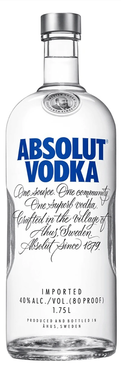 Absolut Original Vodka 1.75 L bottle