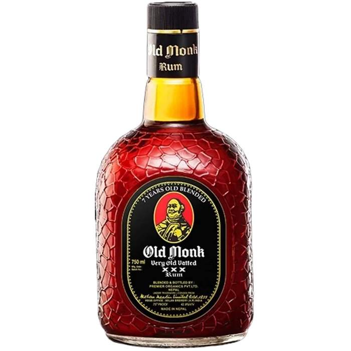 Old Monk 7 Year Rum 750 mL bottle