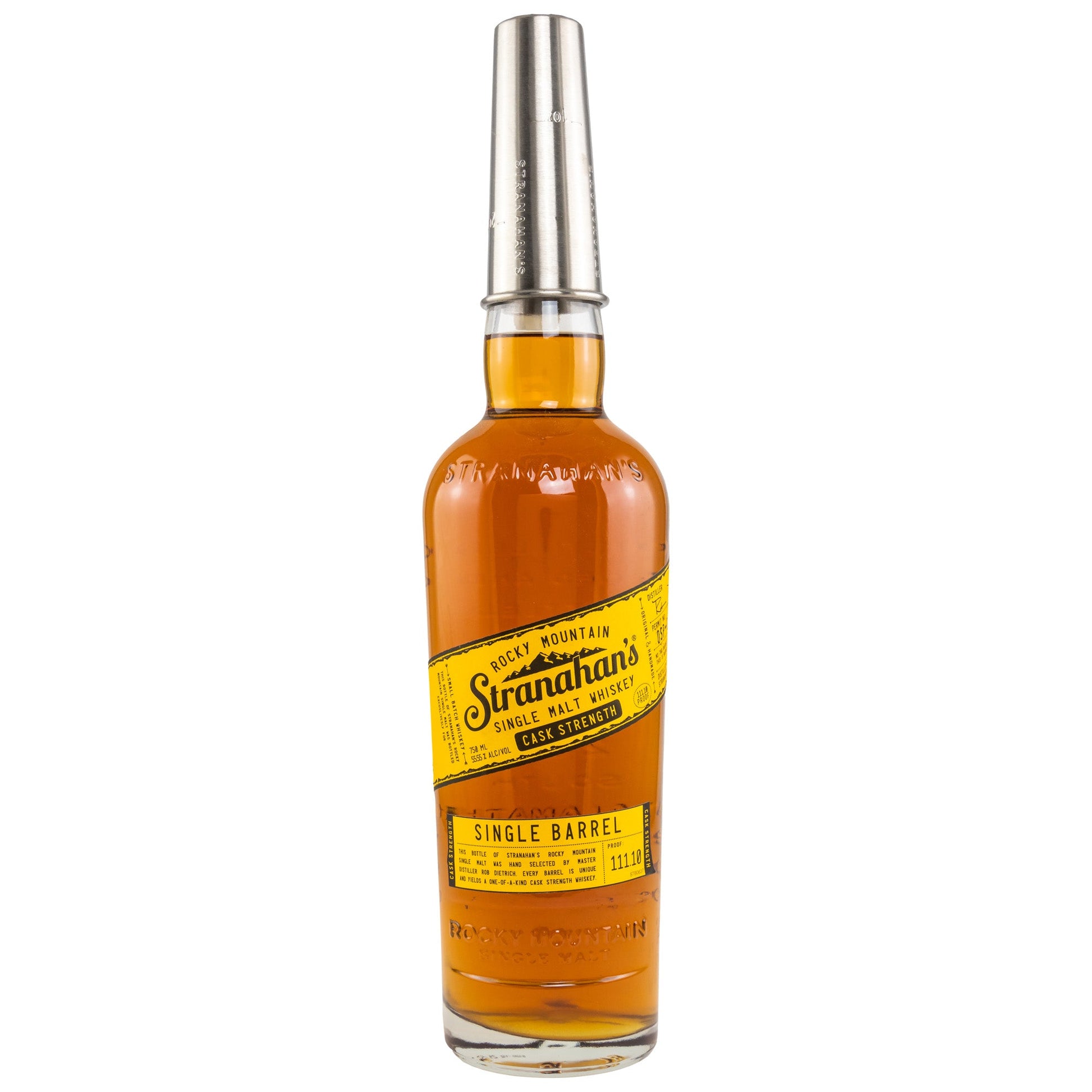 Stranahan's Single Barrel Cask Strength American Whiskey 750 mL bottle
